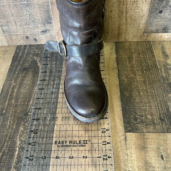 Fiorentini Baker Side Zip Ankle Brown Boots Womens EUR 35 US 5 - Picture 4 of 12